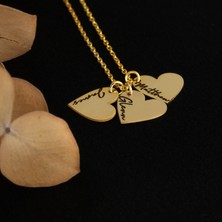 Hom Silver Jewelry 925 Ayar Gümüş Kişiye Özel İsimli Kalp Tasarımlı Kadın Kolye