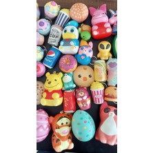 (6 Adet) Squishy Seti Farklı Modellerde Sukuşi Figürleri 5-10 cm Ufak ve Orta Boy Karışık Set
