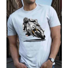 Panda Baskı Tekstil Motor Baskılı Özel Tasarım Baskılı Oversize Tshirt