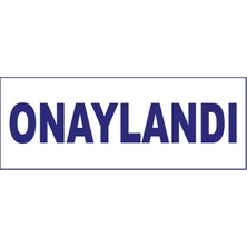 Onaylandı Kaşesi, 912 (51*19 mm) Mavi Keçeli Otomatik Kaşe