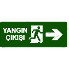 Yangın Çıkışı Uyarı Levhası Fotolümen 50X70 cm