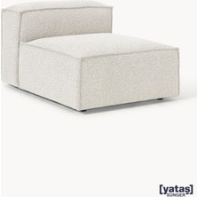 Most Mollis Orta Modül Berjer Silinebilir Lüks 01 Beyaz Bukle  Kumaş Yataş Sünger (Evinize Teslim)