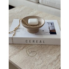 Dekoratif Ayaklı Kase Bej 5 cm