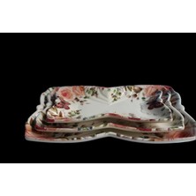 NSE Home Dijital Desen 3'lü Kelebek Tabak