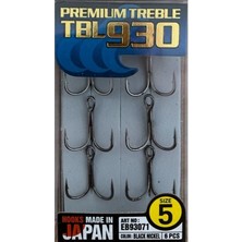 Hayabusa Tbl 930 Premium Black Nikel No:5 Üçlü Iğne 6'lı Paket