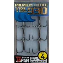 Hayabusa Tbl 930 Premium Black Nikel No:4 Üçlü Iğne 6'lı Paket