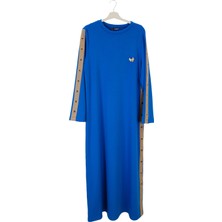 1374 Gizemli Kuşgözlü Garnili Elbise