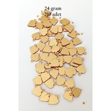 Royaleks Oya Abiye Bileklik Kolye Pleksi Metalik Plastik Pul Altın Renk 24 Gram 210 Adet - Bnc554