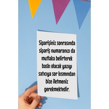 Mavi Fiyonk Kurdele Baskılı Peçete Isme Özel Doğum Günü Peçetesi 20 Adet