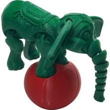 NBShop 3D Hareketli Oyuncak Sirk Fili Denge Topu Dahil - Yeşil