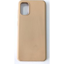 Samsung Galaxy A31 Uyumlu Yumuşak Mat Slikon Kılıf Gold