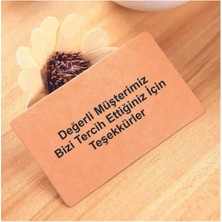 Kraft Boş Kelime Kartları 5,5x8,5 cm 50 Adet Oval Kesimli Kraft Etiket Kart