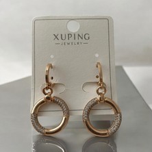 Xupıng  Gold Renkli Oval Paslanmaz Çelik Küpe