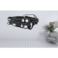 Eski Klasik Araba Lazer Kesim Metal Duvar Dekor