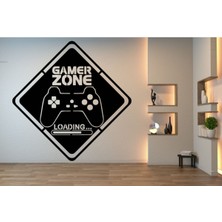 Gamer Alanı Lazer Kesim Metal Duvar Dekor