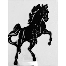 Şahlanmış At Duvar Dekor Lazer Kesim
