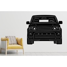 Range Rover Silüeti Lazer Kesim Metal Duvar Dekor
