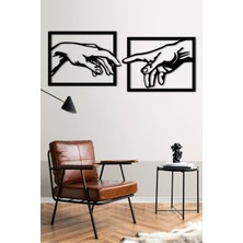 2li Tablo Eller Metal Lazer Kesim