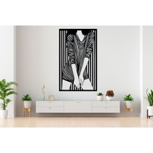 Kadın Silüeti Lazer Kesim Duvar Dekor