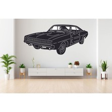 Klasik Araba Lazer Kesim Metal Duvar Dekor