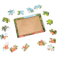 Köpekler 16 Parça Eğitici Öğretici Ahşap Çocuk Puzzle Yapboz Bebek Çocuk Oyuncak
