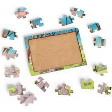 Fil 16 Parça Eğitici ve Öğretici Ahşap Çocuk Puzzle & Yapboz Bebek Çocuk Oyuncak