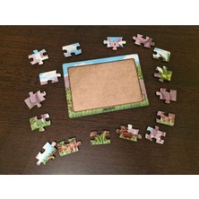 Gergedanlar 16 Parça Eğitici ve Öğretici Ahşap Çocuk Puzzle & Yapboz Bebek Çocuk Oyuncak
