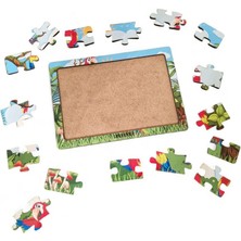 Papağanlar 16 Parça Eğitici Öğretici Ahşap Çocuk Puzzle Yapboz Bebek Çocuk Oyuncak