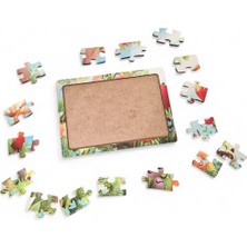 Hayvanlar Alemi 12 - 16 Parça Eğitici Öğretici Ahşap Çocuk Puzzle Yapboz Bebek Çocuk Oyuncak