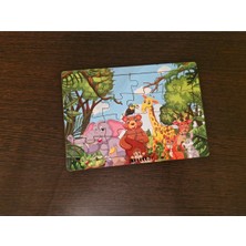 Hayvanlar Alemi 2 - 16 Parça Eğitici Öğretici Ahşap Çocuk Puzzle Yapboz Bebek Çocuk Oyuncak