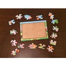 Hayvanlar Alemi 8 - 16 Parça Eğitici Öğretici Ahşap Çocuk Puzzle Yapboz Bebek Çocuk Oyuncak