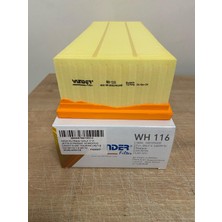 Wunder WH116 Hava Filtresi Golf V-Vı / Jetta / Passat / Caddy Iıı / A3 1.6 Tdı (09>12) 1.9 (03>10)