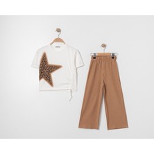 Kız Çocuk Yıldız Baskılı Ikili Dokuma Takım 7274