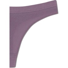 2'li Pamuklu Fitilli Beli Lastikli Kadın String Tanga Külot