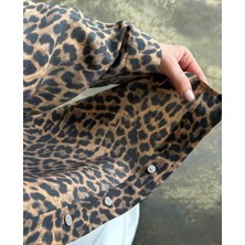 Fast Perry Tansel Leopar Gömlek Vizon