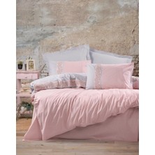  Folk Çift Kişilik Nevresim Takımı Mila Pembe