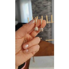 Çelik Zirkon Taşlı Kız Çocuk/bebek Küpesi Uğur Böceği