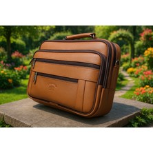 Newish Polo Deri Kasalı Postacı Çanta Battal Yan Model
