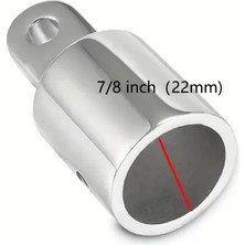 Sareli Marine 316 Paslanmaz Çelik Tente Ara Bağlantı Parçası Erkek Çap 22 Mm