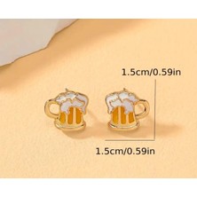 Oktoberfest Bira Kupası Şeklinde Küpe
