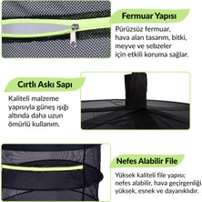 4 Katlı Fermuarlı Meyve Sebze Bitki Kurutma Filesi | Katlanabilir Meyve Sebze Bitki Doğal Kurutma Sepeti