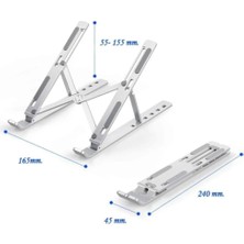Techadres Notebook MacBook Katlanabilir Taşınabilir Metal Standı