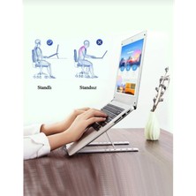 Techadres Notebook MacBook Katlanabilir Taşınabilir Metal Standı