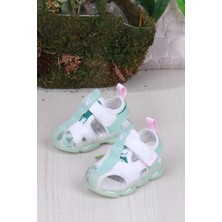 Vicco 332.B25Y.217 Live Beyaz Işıklı Kız Çocuk Sandalet