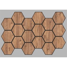 55 cm  x 87 cm  Jr.altıgen Mdf Akustik Keçeli Duvar Paneli (0,5m²)