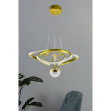 Gold Drone Tasarımlı Toplu LED Sarkıt Avize - 3 Renk, 50W