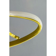 Gold Dron 4 Toplu Modern 3 Renk Işıklı LED Avize