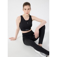 Discovery Expedition D5SL-TST3506 Siyah Relaxed Baskılı Kadın Atlet