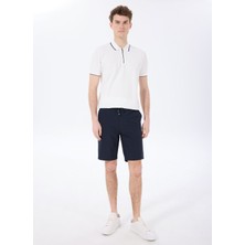 Fabrika Comfort Bağlamalı Bel Regular Fit Lacivert Erkek Bermuda Şort FC5SM-SHT 2540