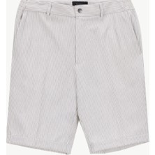 Fabrika Normal Bel Basic Gri Erkek Bermuda Şort F5SM-SHT 2322